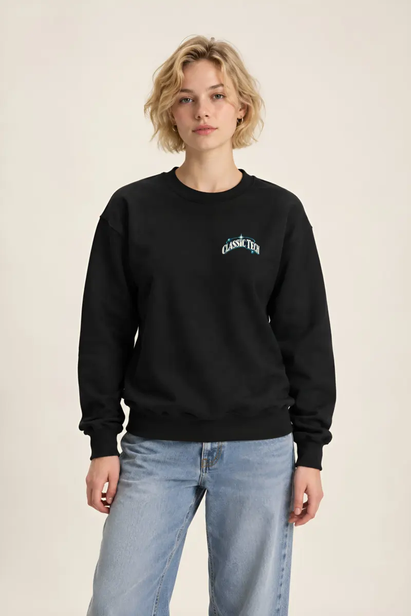 "Classic Tech Newsbot" Heavy Blend Unisex Crewneck Sweatshirt