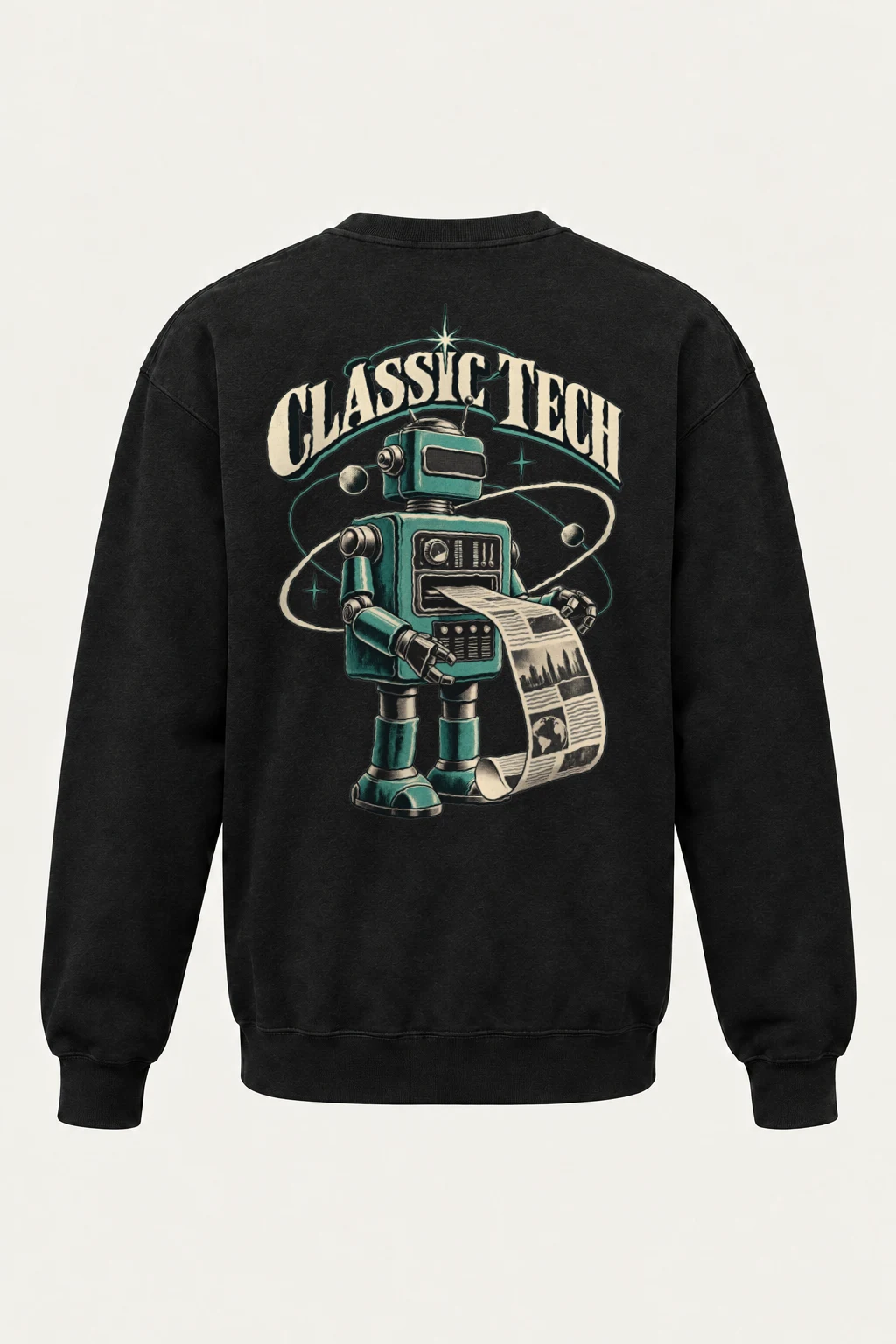"Classic Tech Newsbot" Heavy Blend Unisex Crewneck Sweatshirt