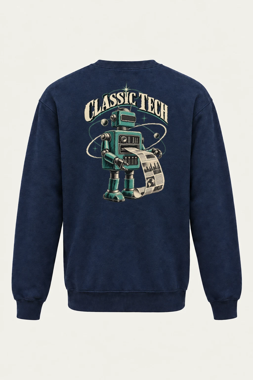 "Classic Tech Newsbot" Heavy Blend Unisex Crewneck Sweatshirt