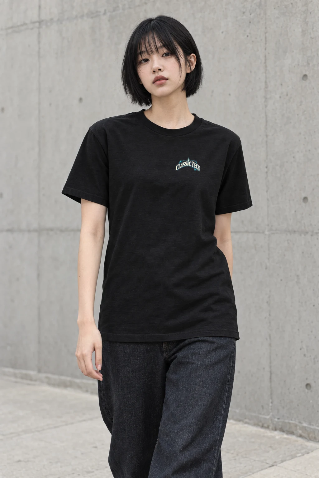 "Classic Tech Newsbot" Heavyweight Unisex Crewneck T-shirt