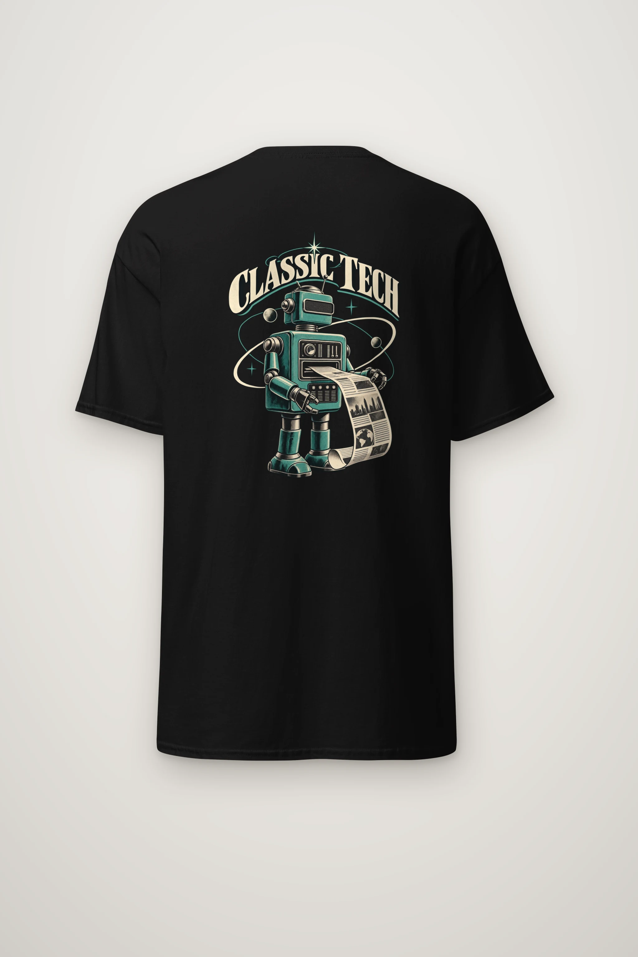 "Classic Tech Newsbot" Heavyweight Unisex Crewneck T-shirt