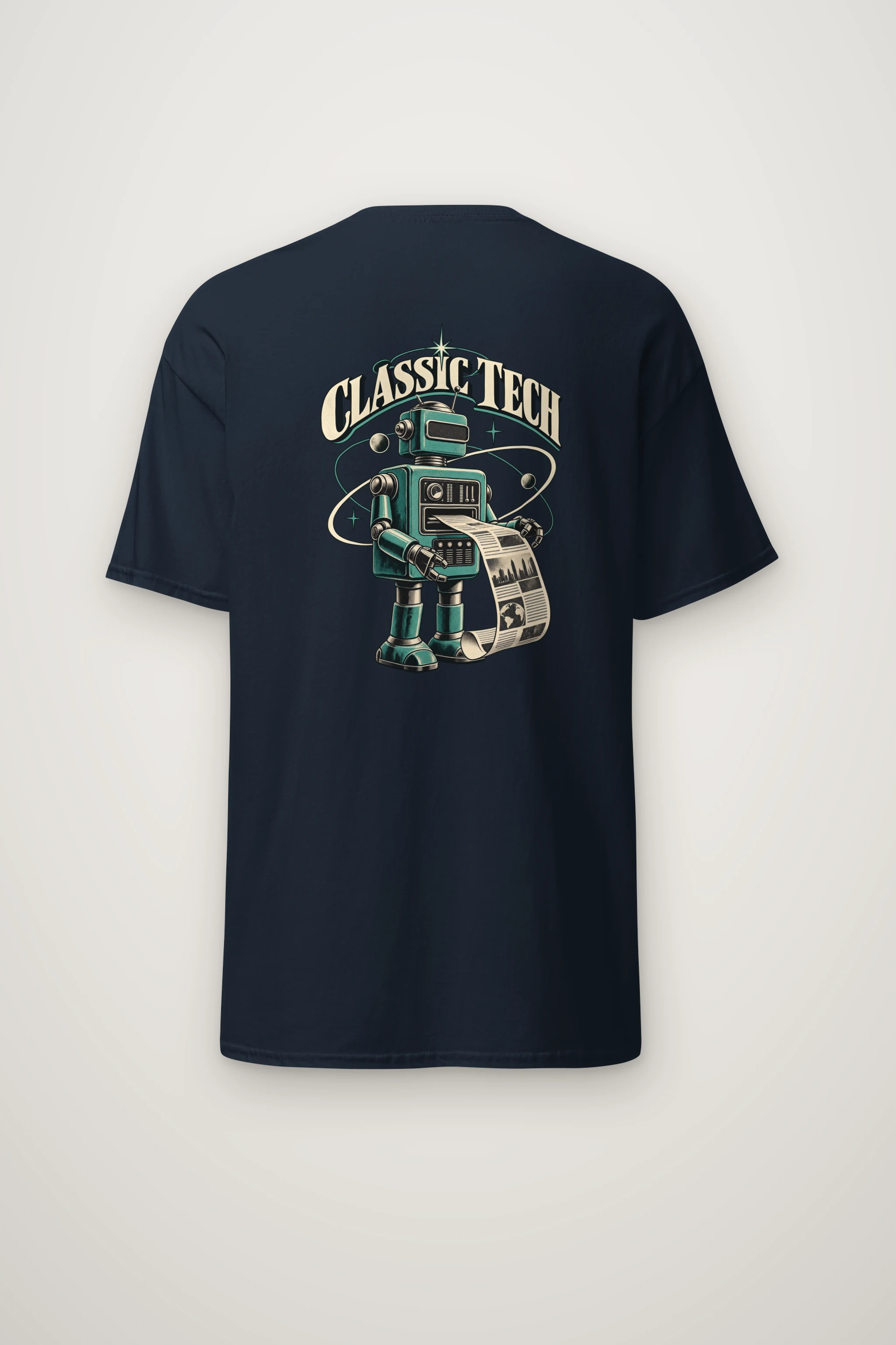 "Classic Tech Newsbot" Heavyweight Unisex Crewneck T-shirt
