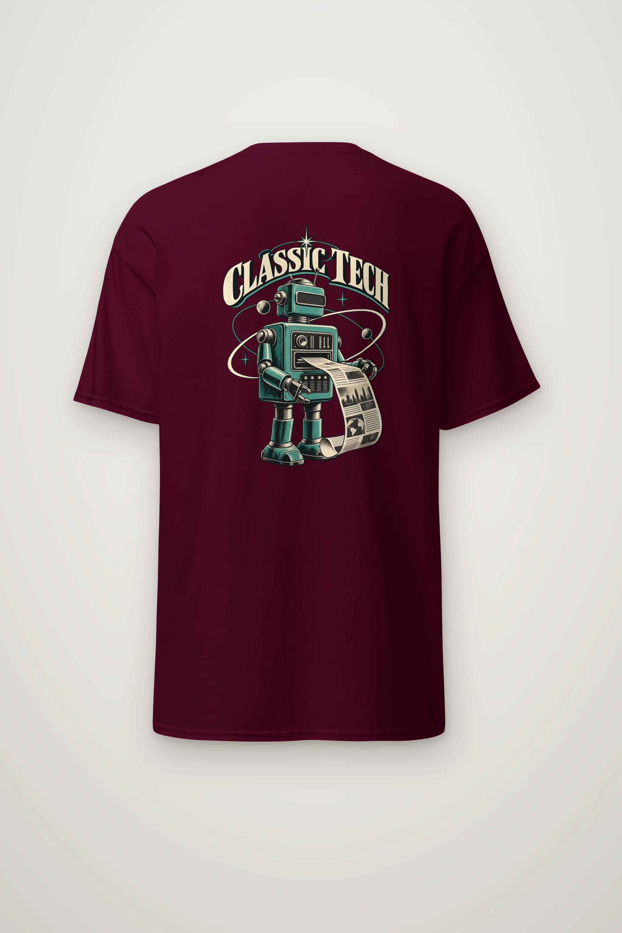 "Classic Tech Newsbot" Heavyweight Unisex Crewneck T-shirt