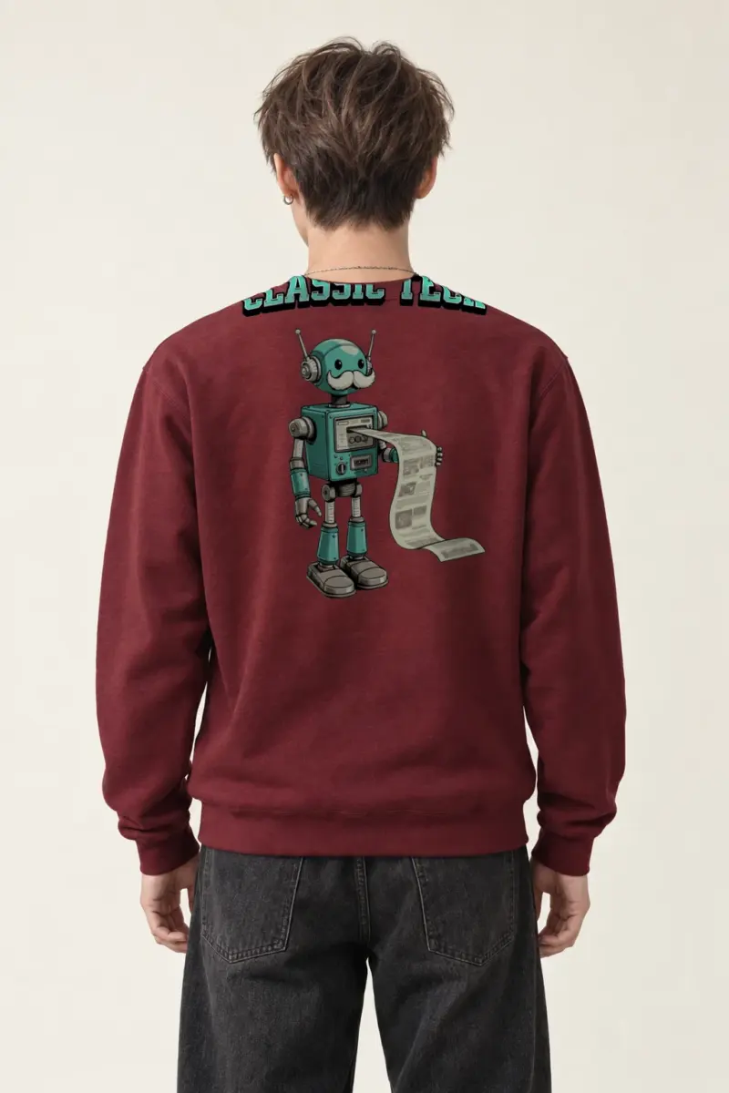 "Classic Tech Robot" Heavy Blend Unisex Crewneck Sweatshirt