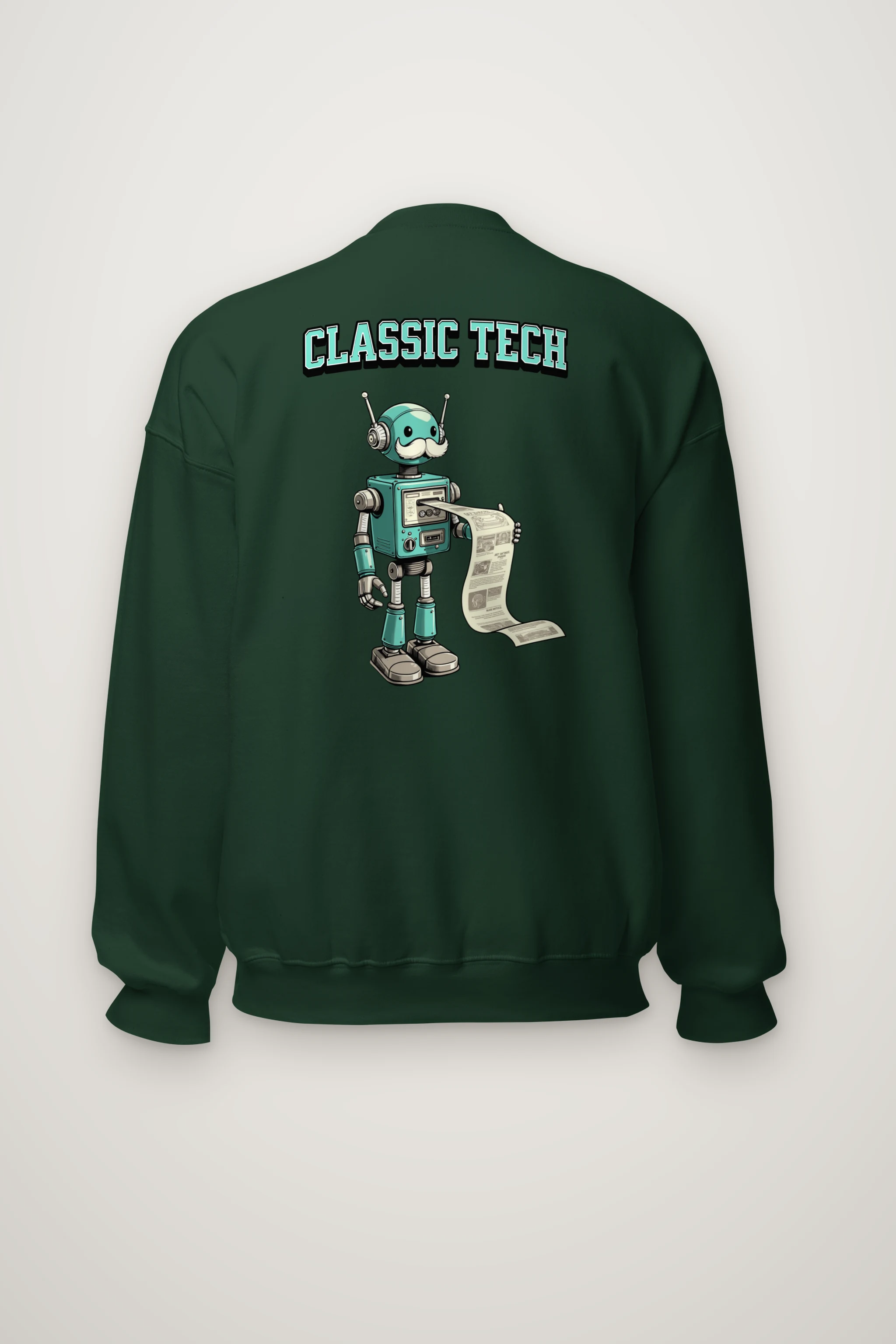 "Classic Tech Robot" Heavy Blend Unisex Crewneck Sweatshirt