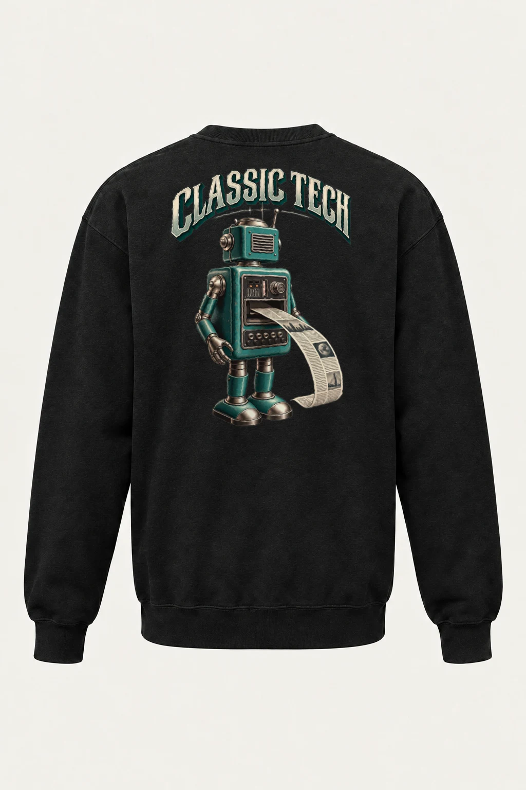 "Classic Tech Robot" Heavy Blend Unisex Crewneck Sweatshirt | Gildan 18000