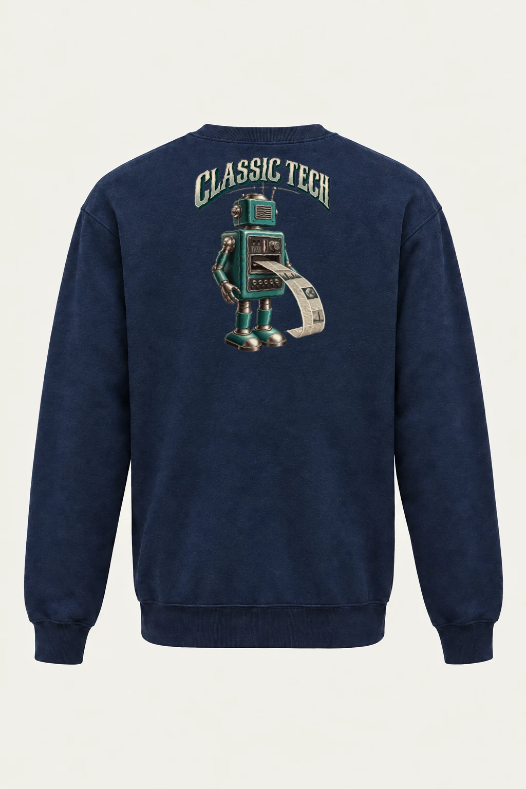 "Classic Tech Robot" Heavy Blend Unisex Crewneck Sweatshirt | Gildan 18000