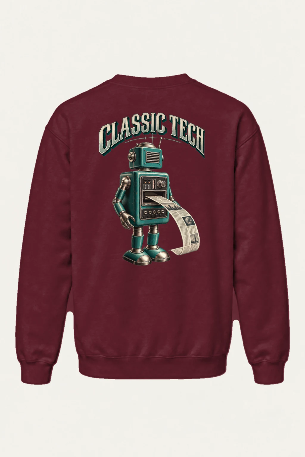 "Classic Tech Robot" Heavy Blend Unisex Crewneck Sweatshirt | Gildan 18000