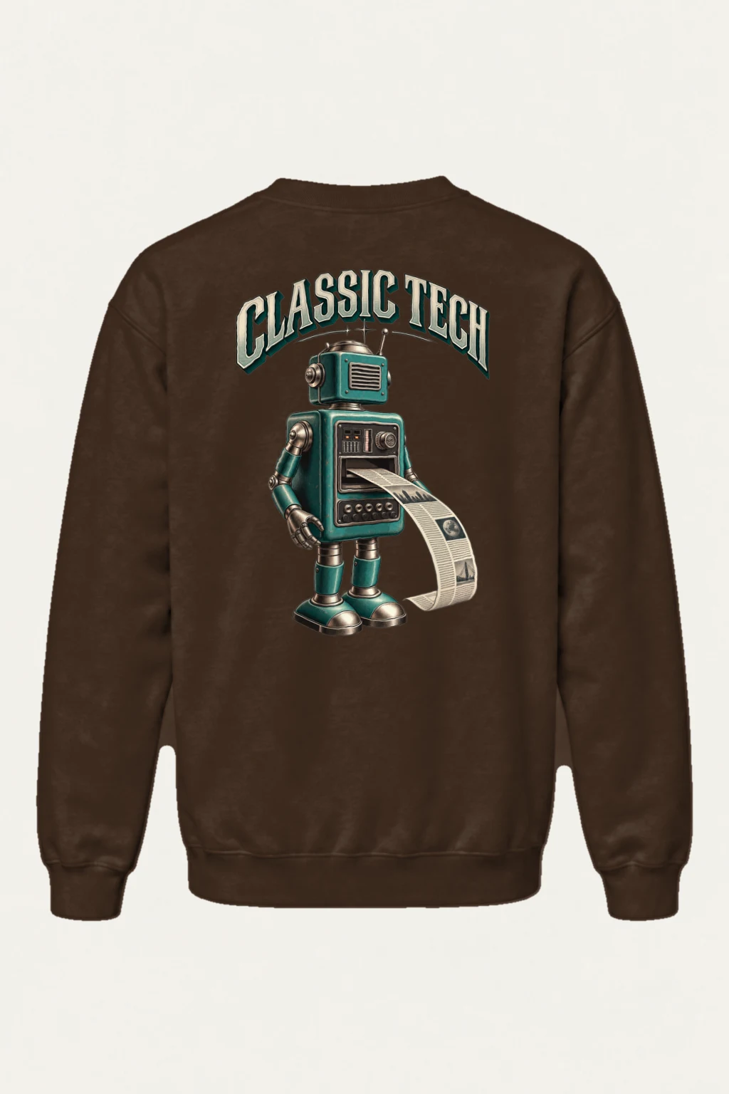 "Classic Tech Robot" Heavy Blend Unisex Crewneck Sweatshirt | Gildan 18000
