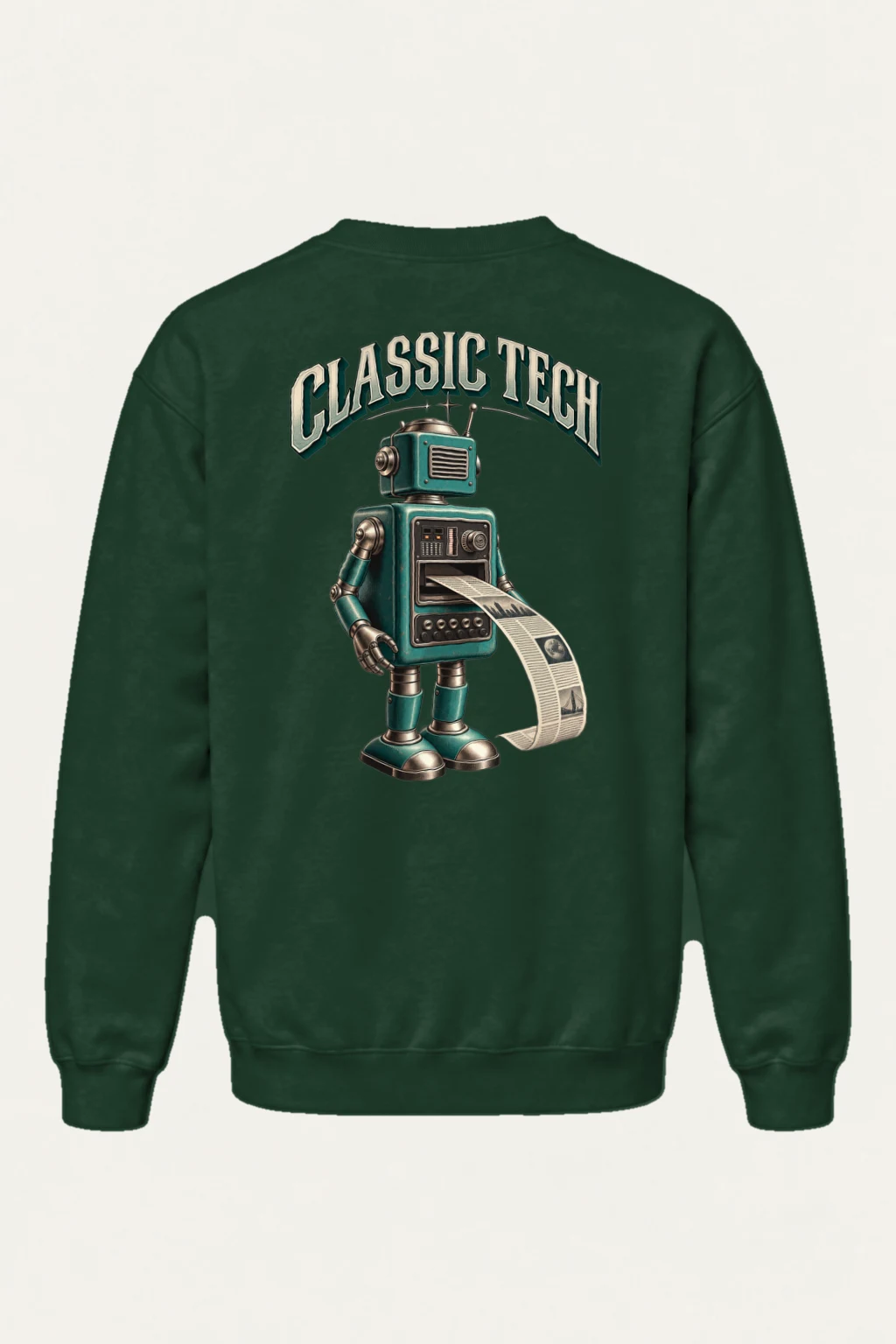 "Classic Tech Robot" Heavy Blend Unisex Crewneck Sweatshirt | Gildan 18000