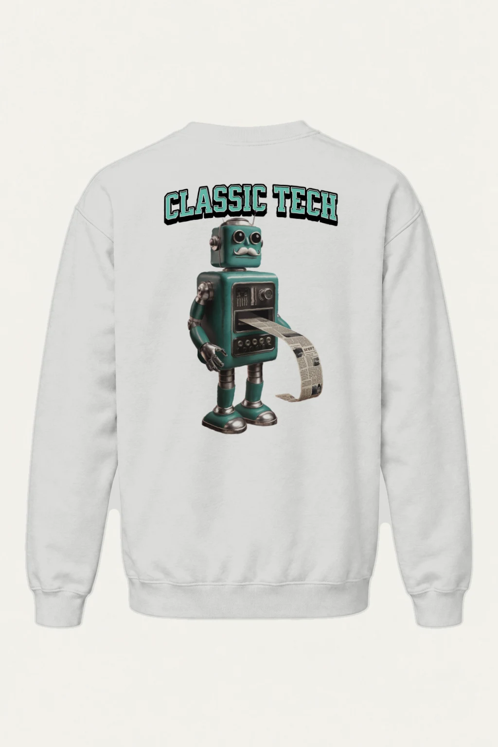 "Classic Tech Robot" Heavy Blend Unisex Crewneck Sweatshirt | Gildan 18000