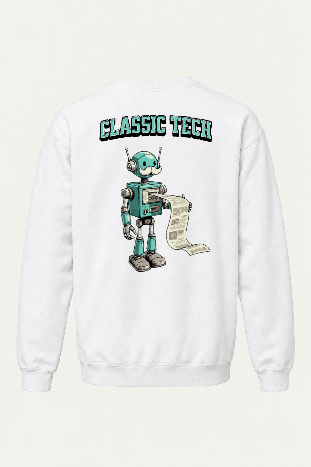 "Classic Tech Robot" Heavy Blend Unisex Crewneck Sweatshirt | Gildan 18000