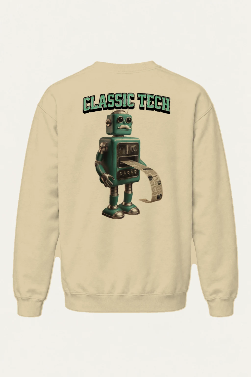 "Classic Tech Robot" Heavy Blend Unisex Crewneck Sweatshirt | Gildan 18000