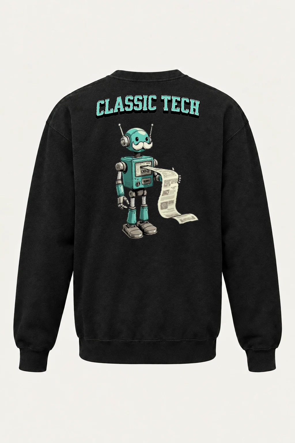 "Classic Tech Robot" Heavy Blend Unisex Crewneck Sweatshirt | Gildan 18000
