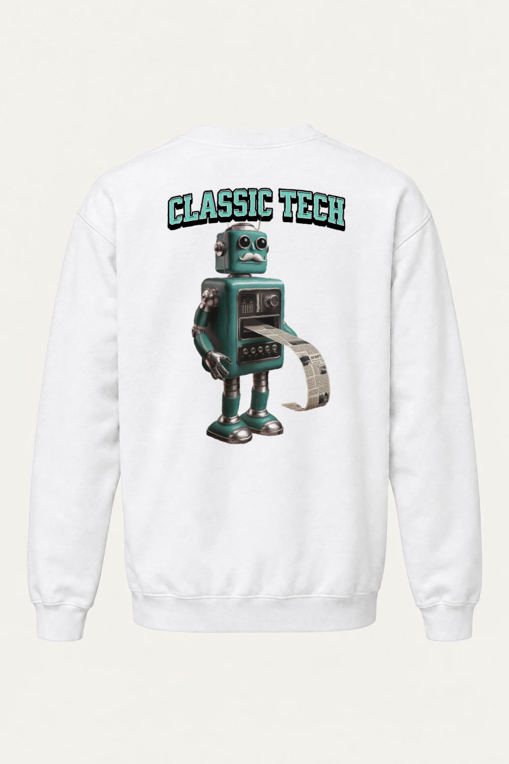 "Classic Tech Robot" Heavy Blend Unisex Crewneck Sweatshirt | Gildan 18000
