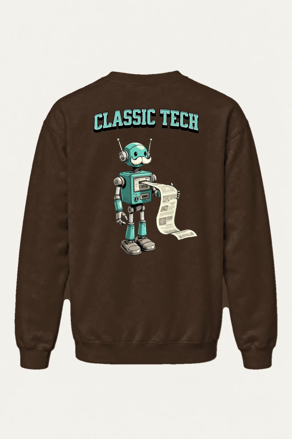 "Classic Tech Robot" Heavy Blend Unisex Crewneck Sweatshirt | Gildan 18000