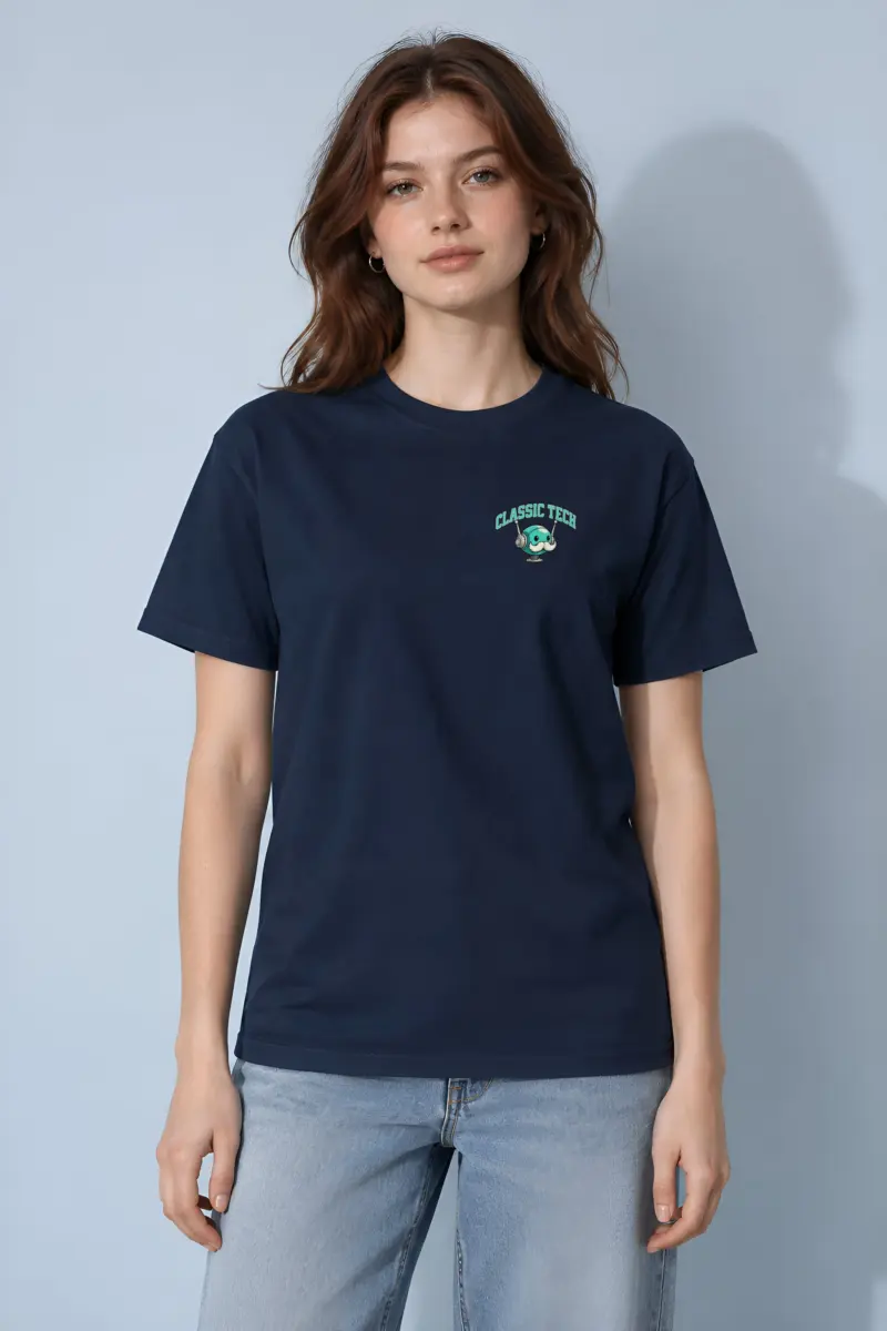 "Classic Tech Robot" Heavyweight Unisex Crewneck T-shirt