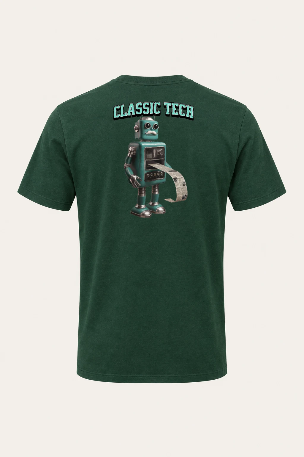"Classic Tech Robot" Heavyweight Unisex Crewneck T-shirt | Gildan 5000