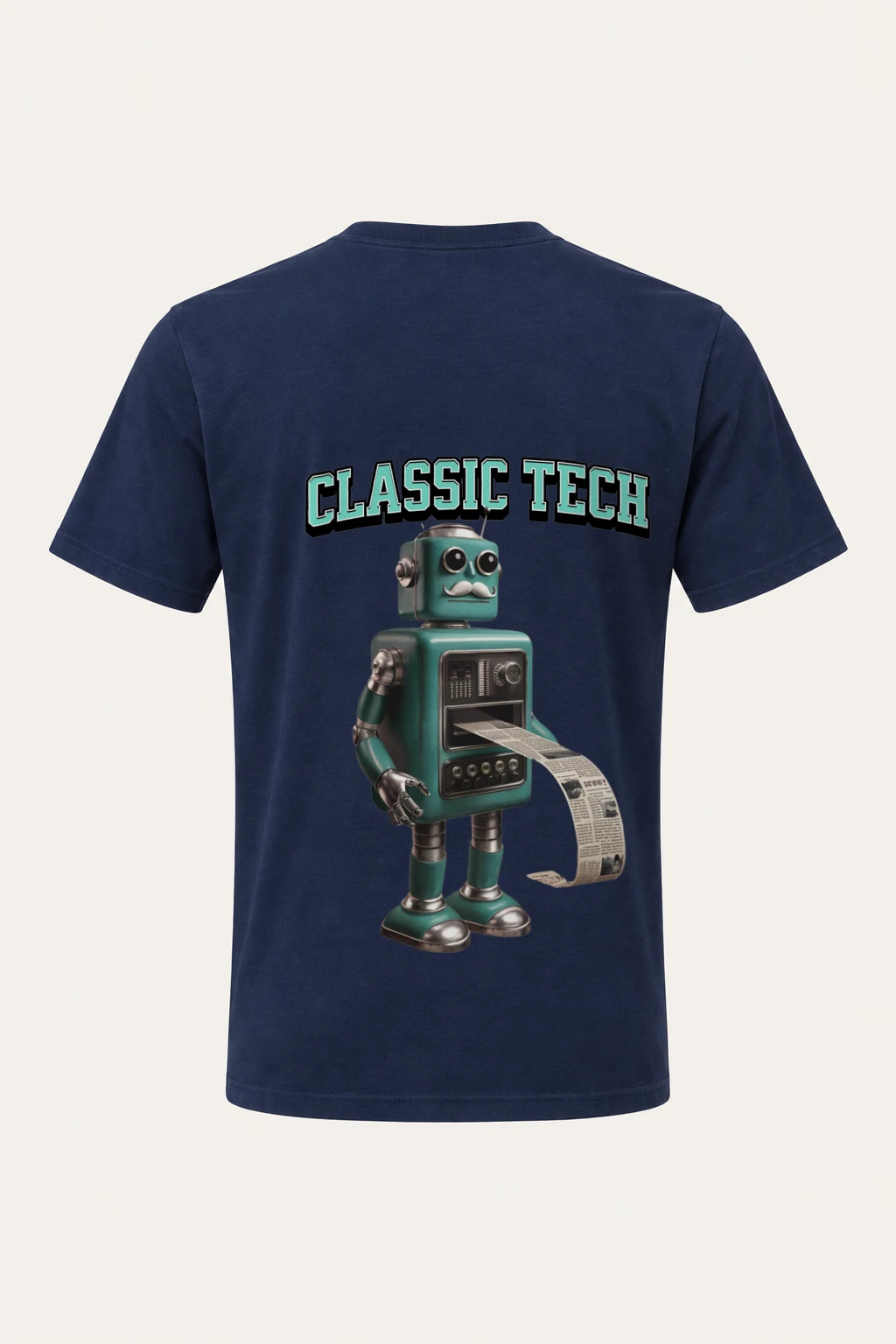 "Classic Tech Robot" Heavyweight Unisex Crewneck T-shirt | Gildan 5000