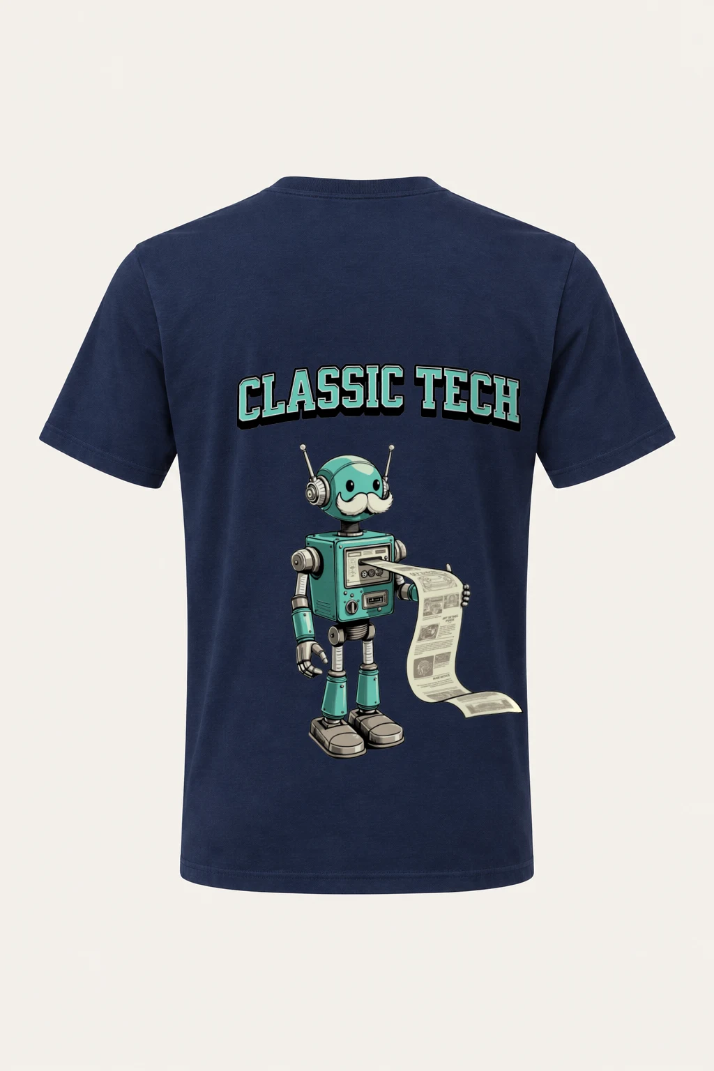 "Classic Tech Robot" Heavyweight Unisex Crewneck T-shirt | Gildan 5000