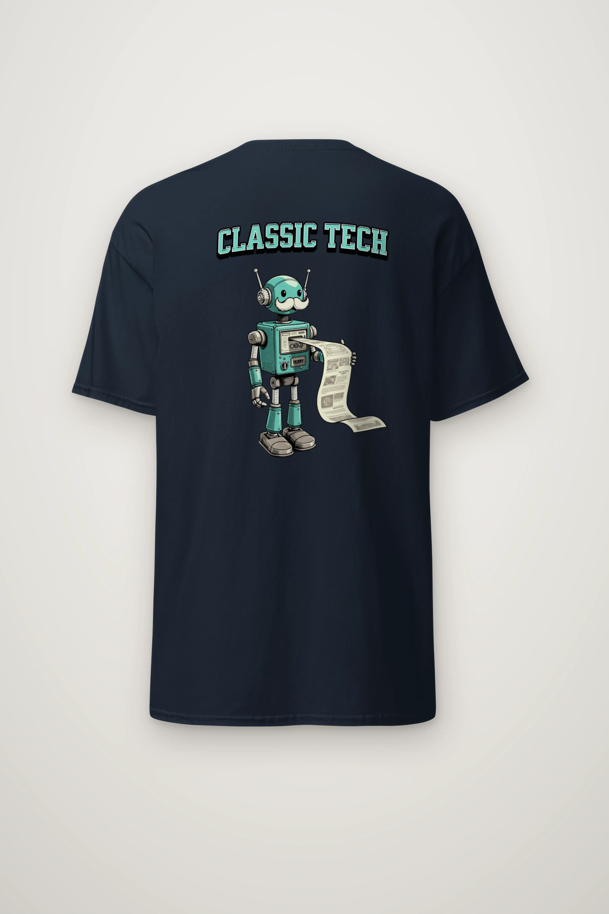"Classic Tech Robot" Heavyweight Unisex Crewneck T-shirt