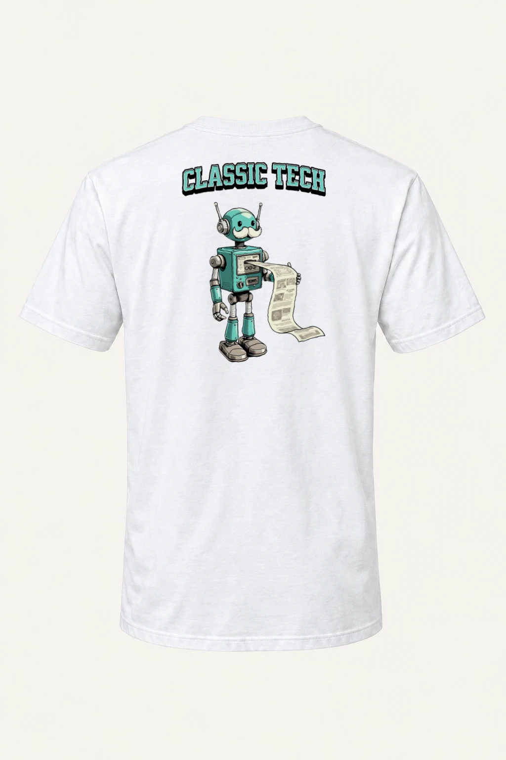 "Classic Tech Robot" Heavyweight Unisex Crewneck T-shirt | Gildan 5000