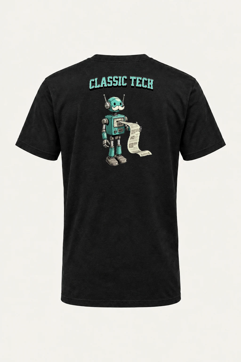 "Classic Tech Robot" Heavyweight Unisex Crewneck T-shirt | Gildan 5000