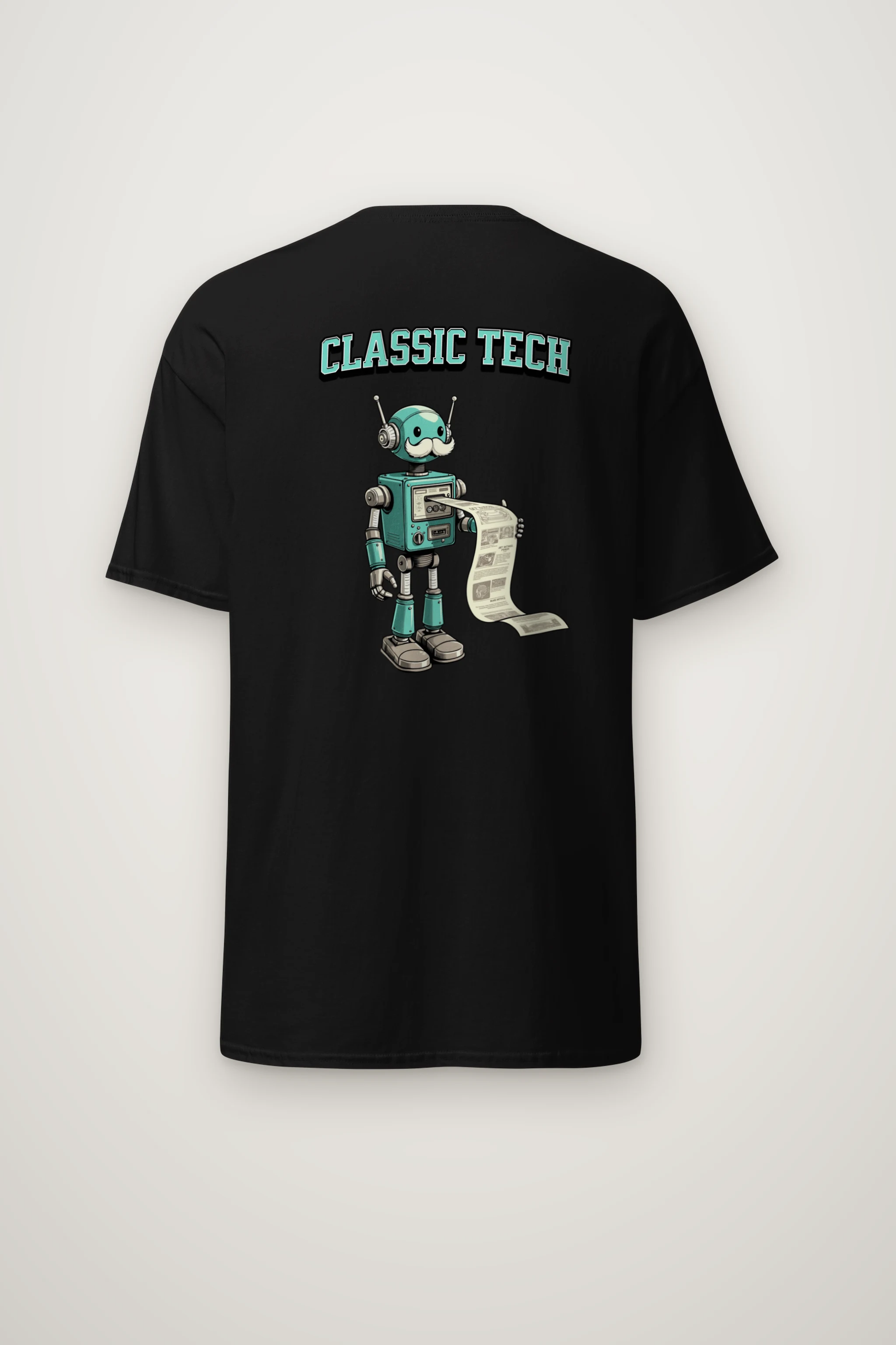 "Classic Tech Robot" Heavyweight Unisex Crewneck T-shirt