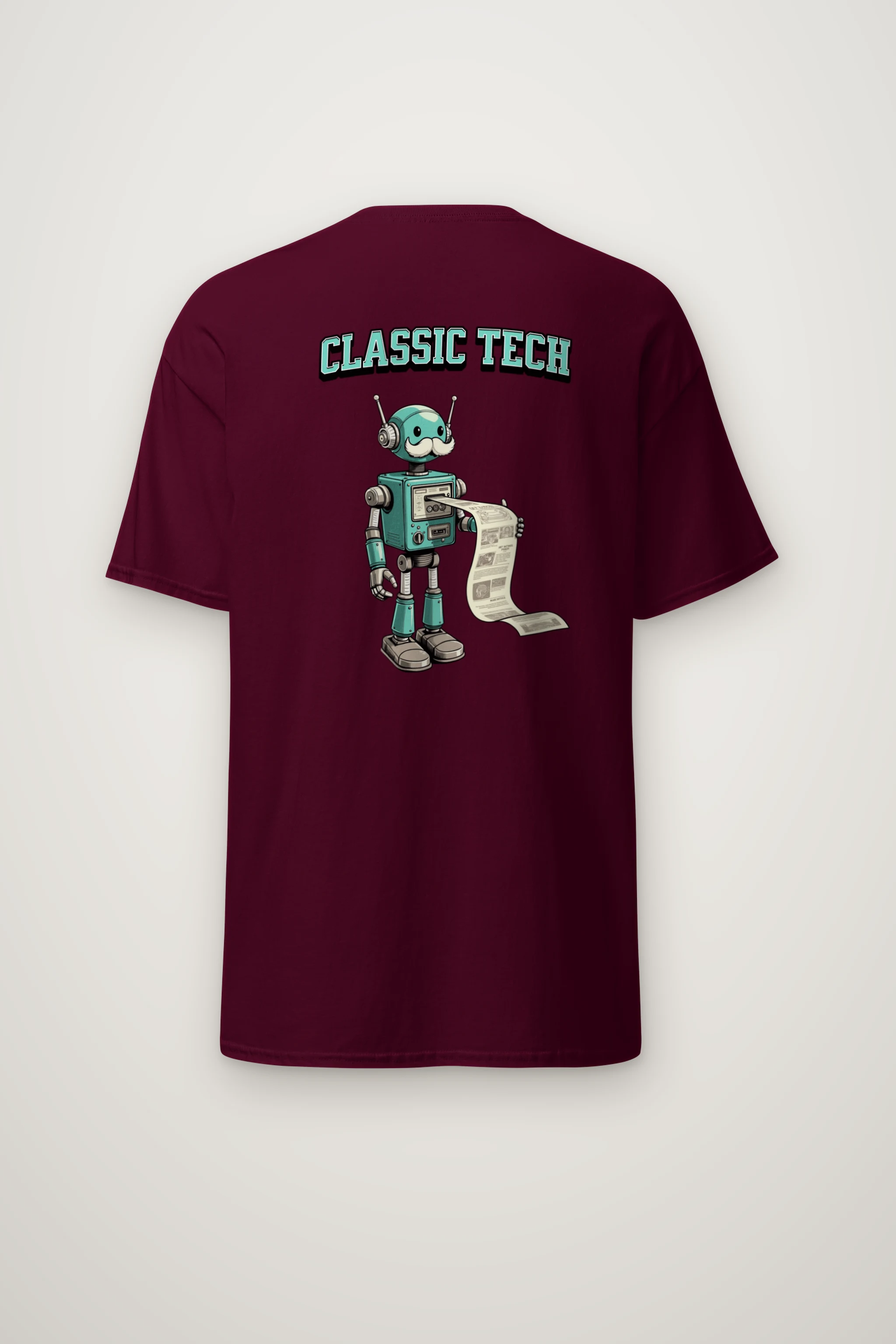 "Classic Tech Robot" Heavyweight Unisex Crewneck T-shirt
