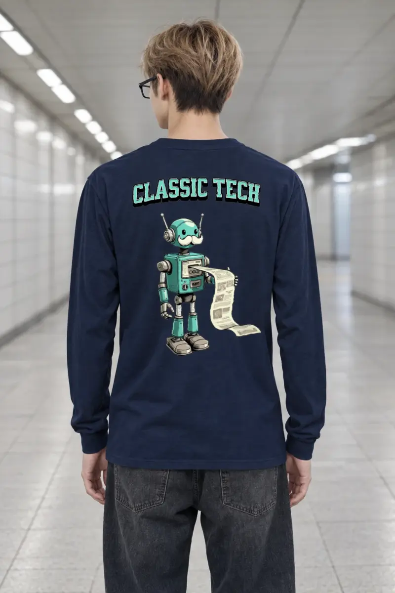 "Classic Tech Robot" Unisex Longsleeve T-shirt | Gildan 2400