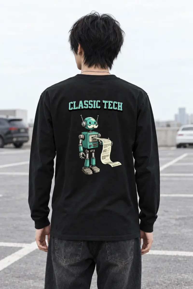"Classic Tech Robot" Unisex Longsleeve T-shirt