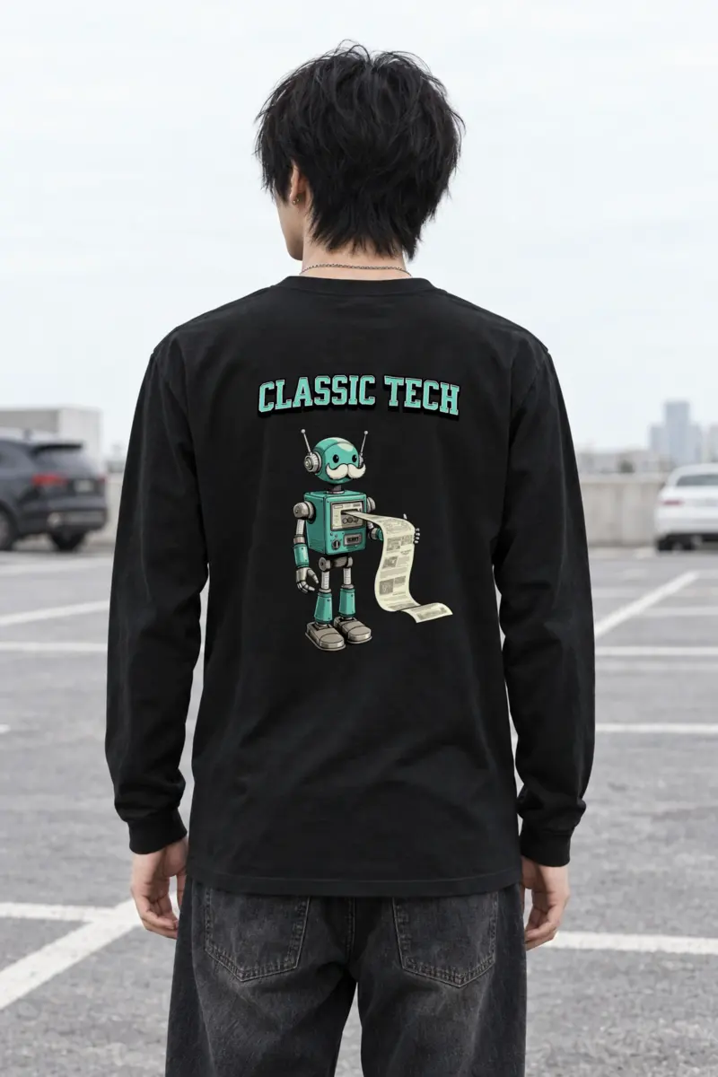 "Classic Tech Robot" Unisex Longsleeve T-shirt