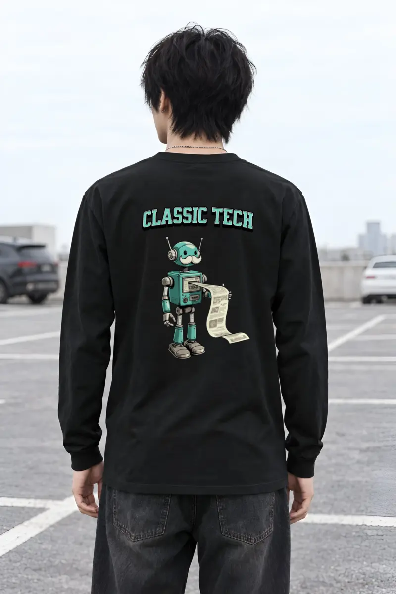 "Classic Tech Robot" Unisex Longsleeve T-shirt