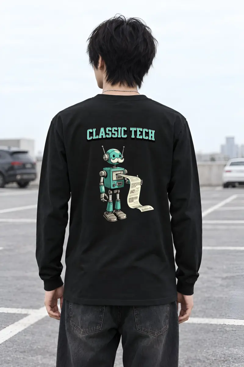 "Classic Tech Robot" Unisex Longsleeve T-shirt