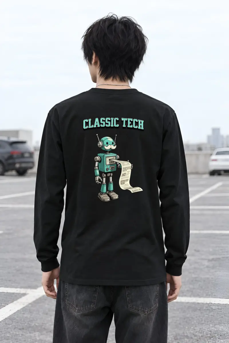"Classic Tech Robot" Unisex Longsleeve T-shirt