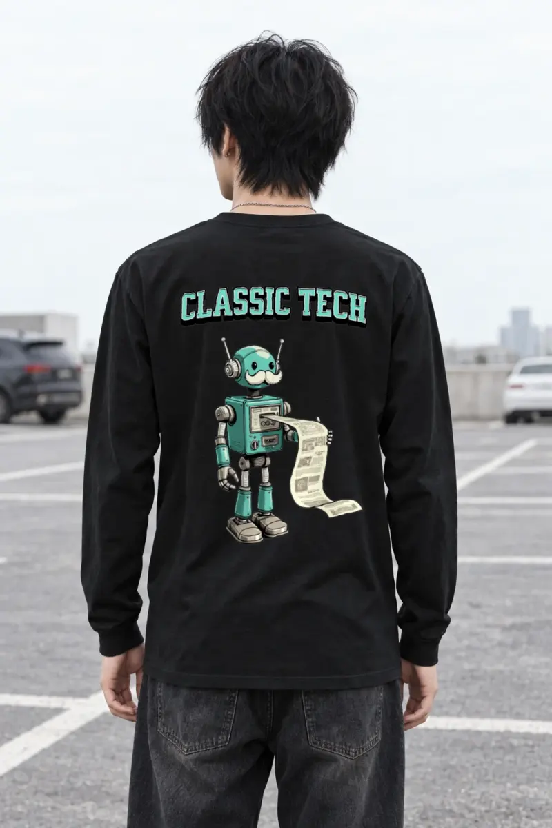 "Classic Tech Robot" Unisex Longsleeve T-shirt