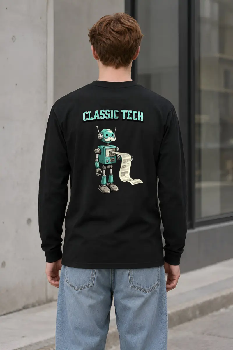 "Classic Tech Robot" Unisex Longsleeve T-shirt