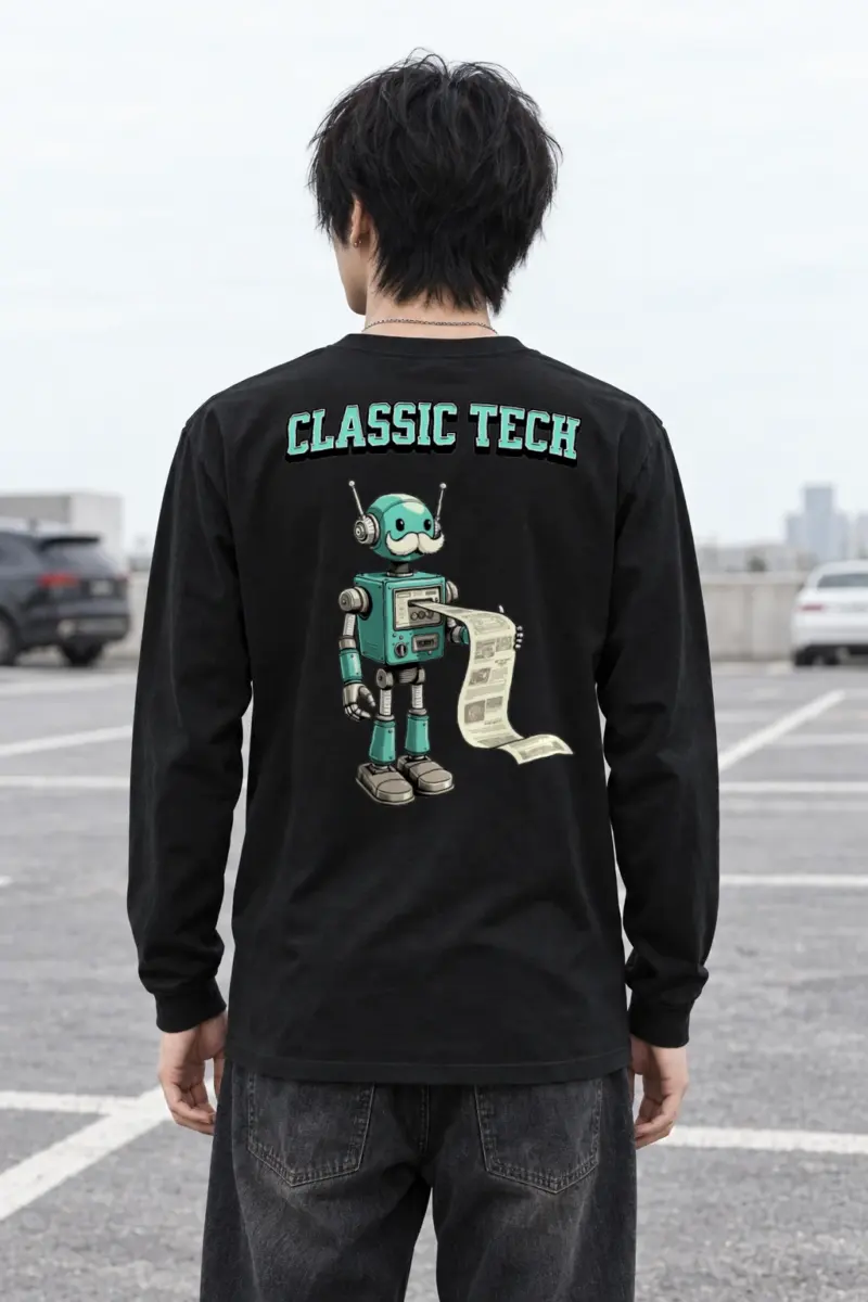 "Classic Tech Robot" Unisex Longsleeve T-shirt