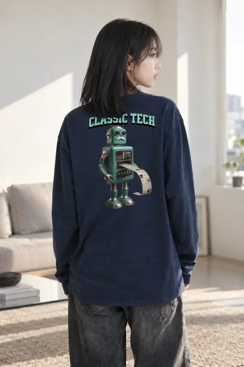 "Classic Tech" Unisex Longsleeve T-shirt | Gildan 2400