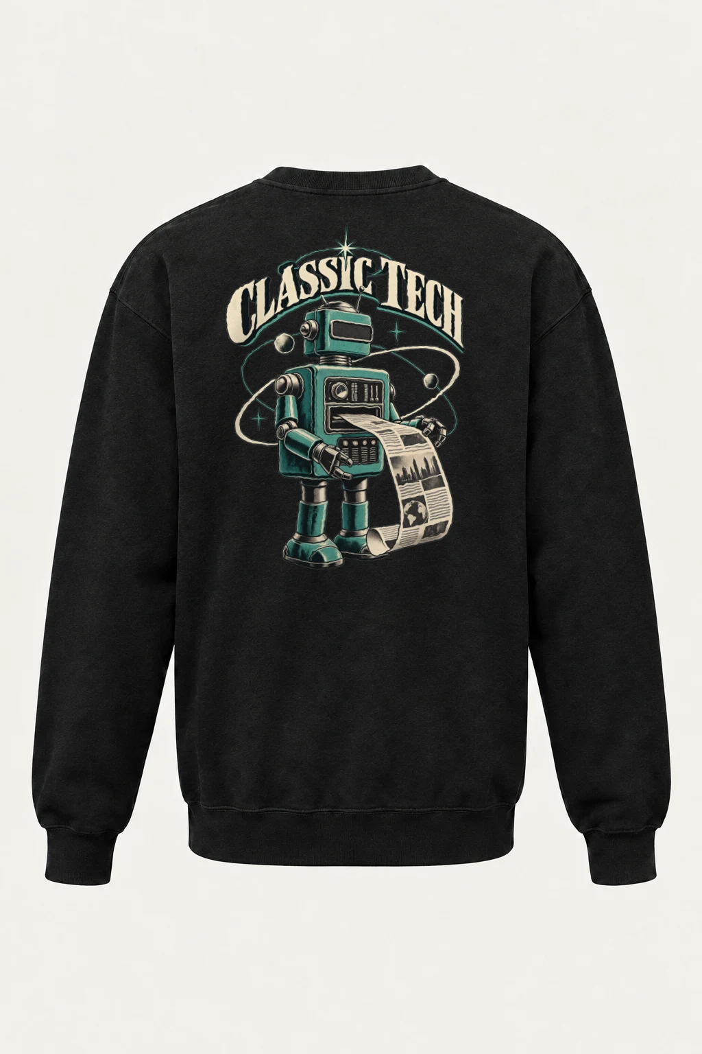 "Classy Tech Robot" Heavy Blend Unisex Crewneck Sweatshirt | Gildan 18000