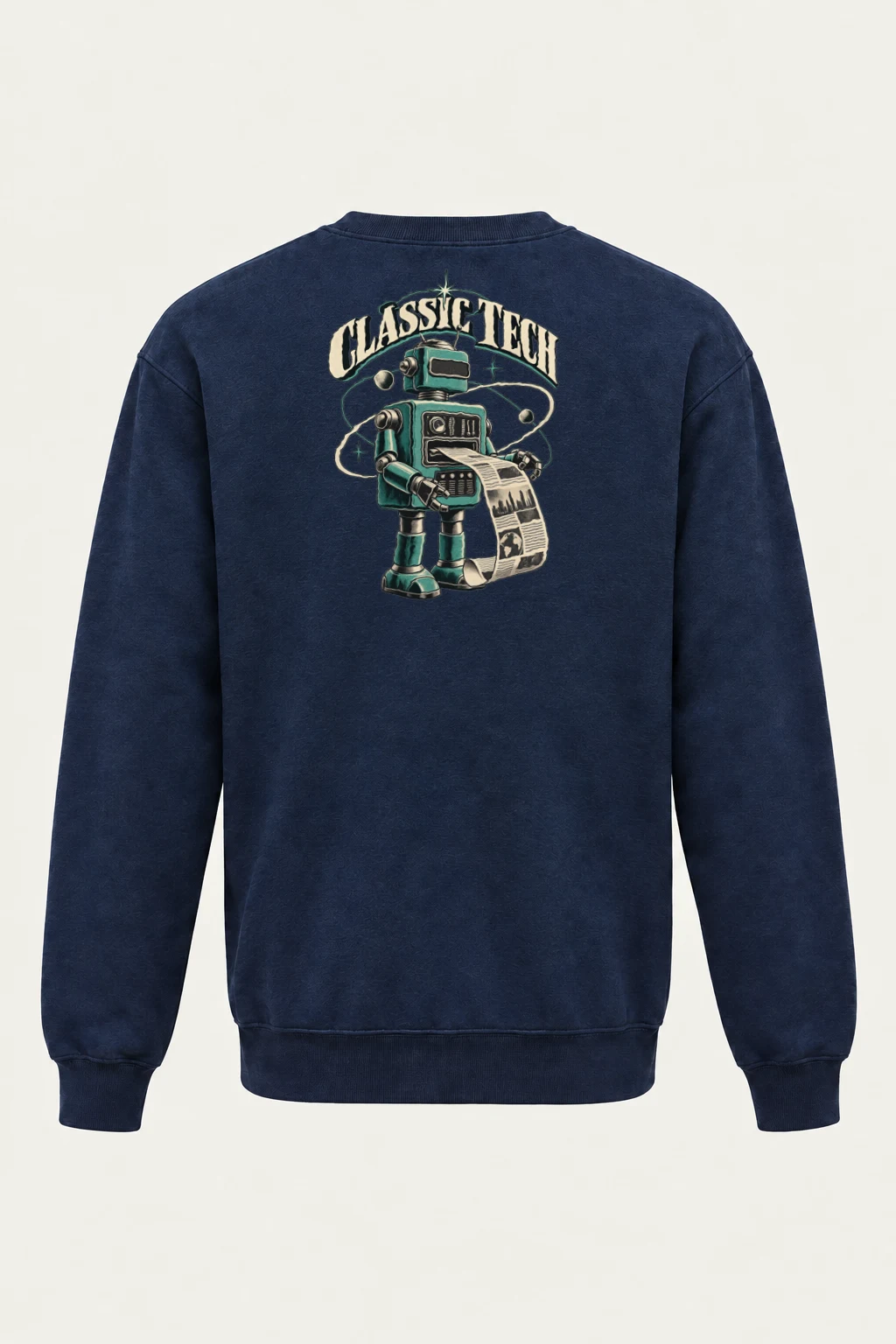 "Classy Tech Robot" Heavy Blend Unisex Crewneck Sweatshirt | Gildan 18000