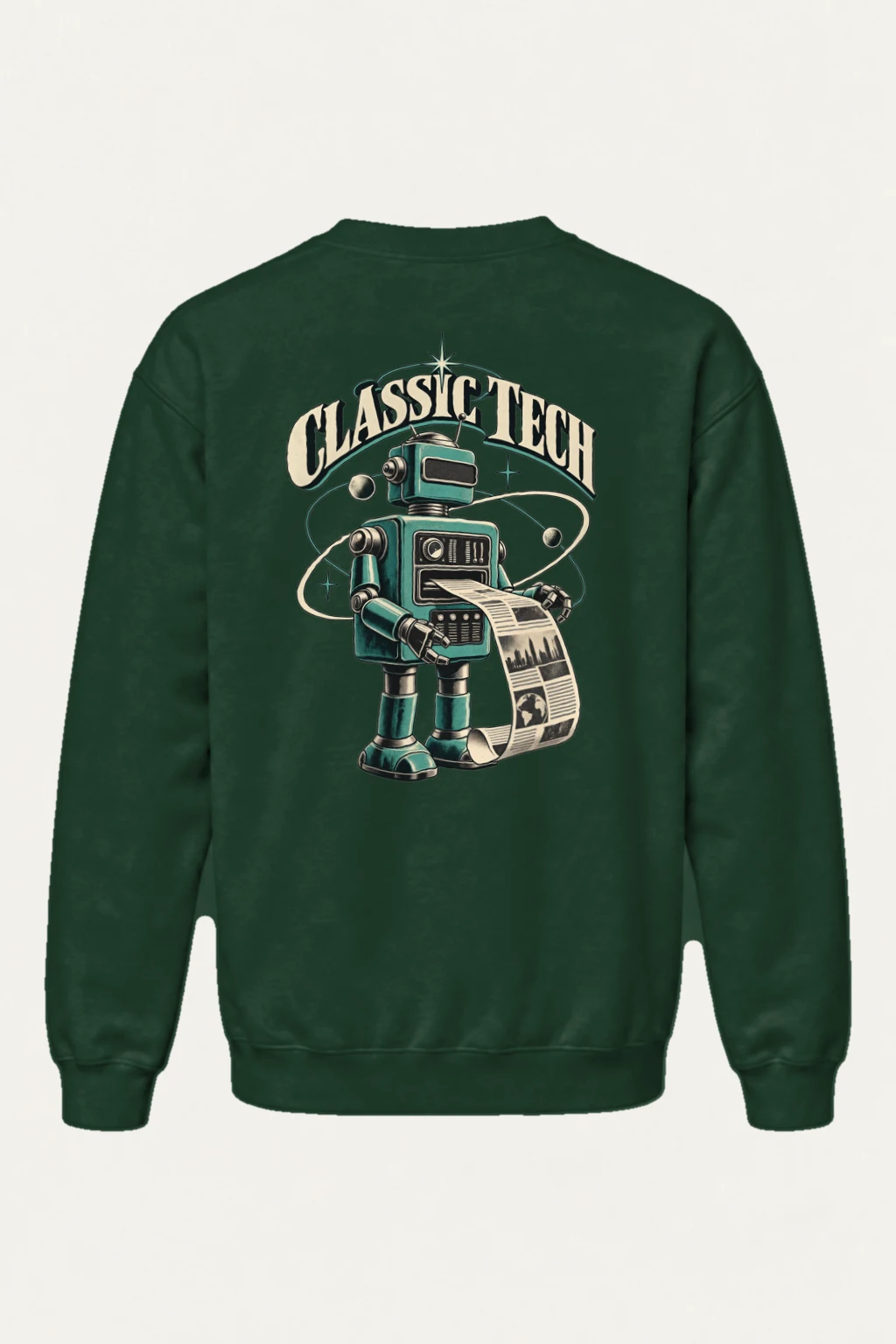 "Classy Tech Robot" Heavy Blend Unisex Crewneck Sweatshirt | Gildan 18000
