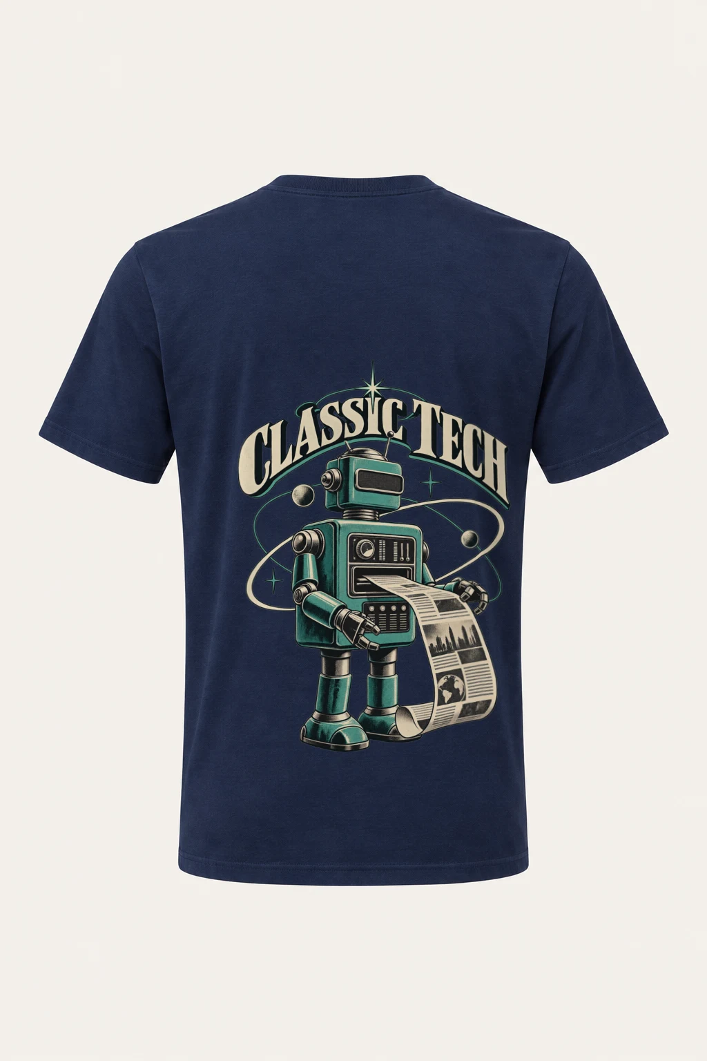 "Classy Tech Robot" Heavyweight Unisex Crewneck T-shirt | Gildan 5000