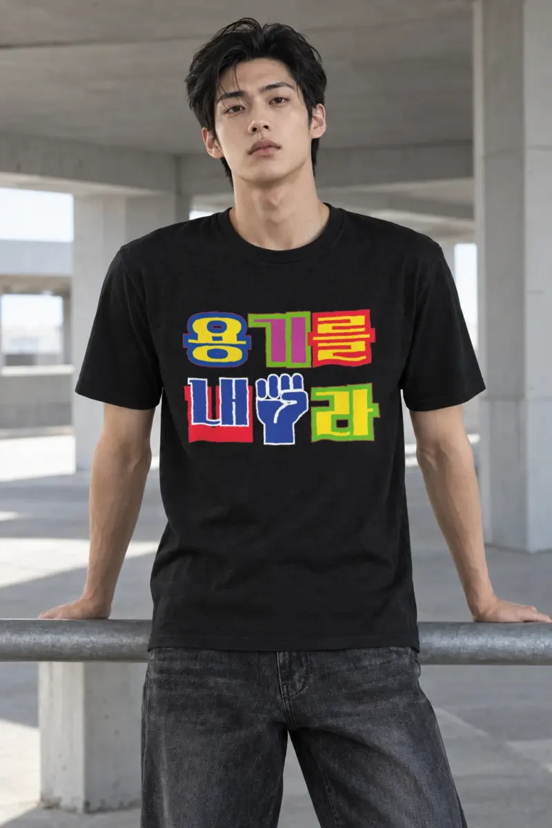 "Clenched Fist Pop Art" Heavyweight Unisex Crewneck T-shirt