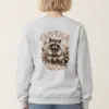 "Cleverly Cute Raccoon" Unisex Crewneck Sweatshirt
