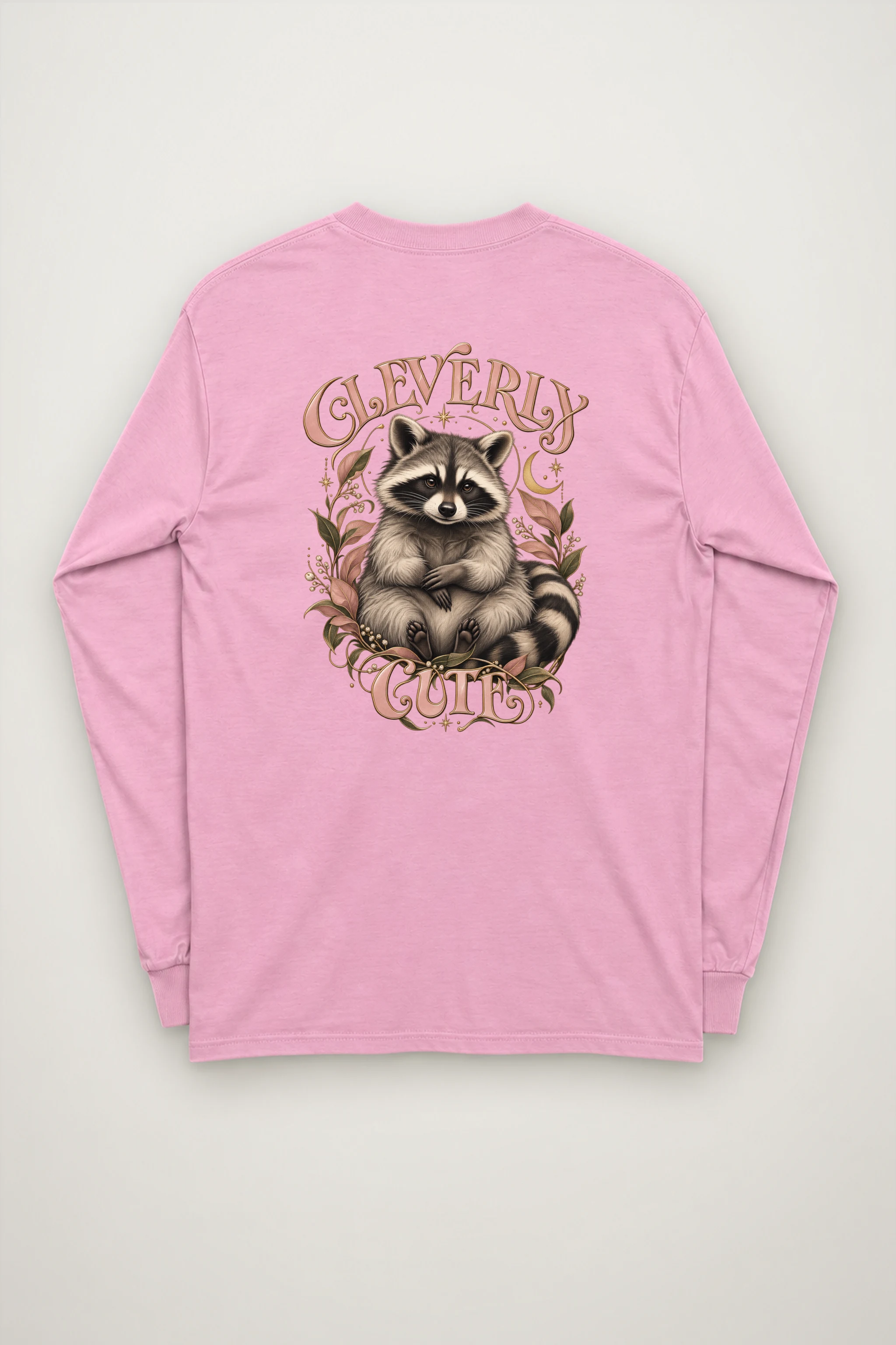 "Cleverly Cute Raccoon" Unisex Longsleeve T-shirt