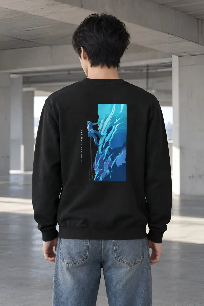 "Cliff Ascent" Heavy Blend Unisex Crewneck Sweatshirt