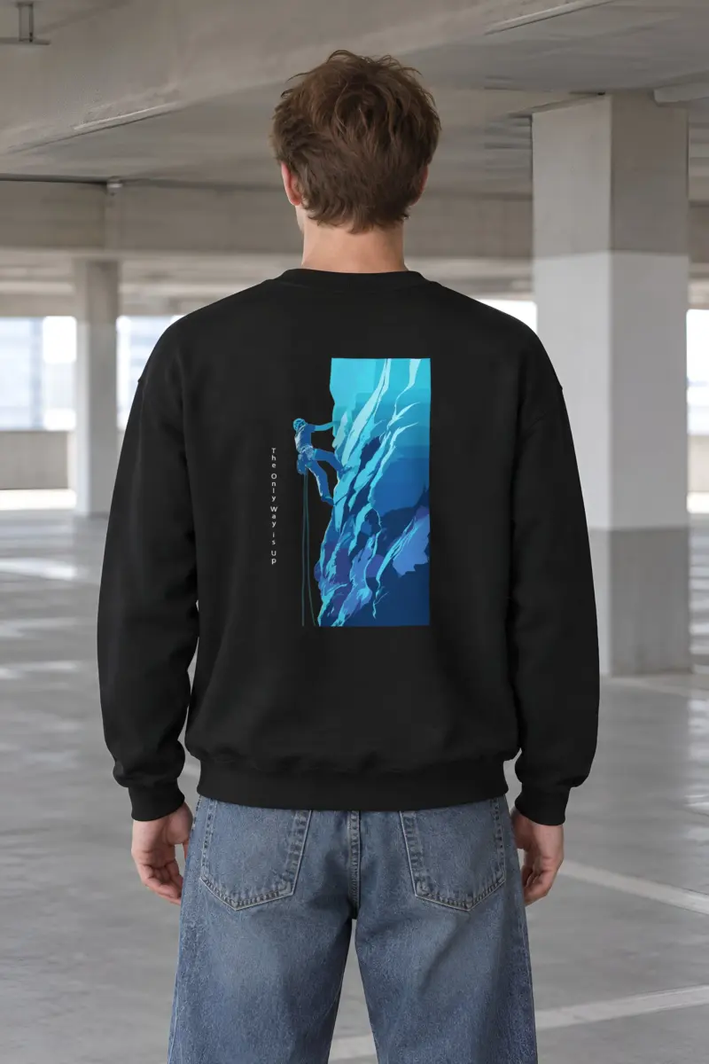"Cliff Ascent" Heavy Blend Unisex Crewneck Sweatshirt