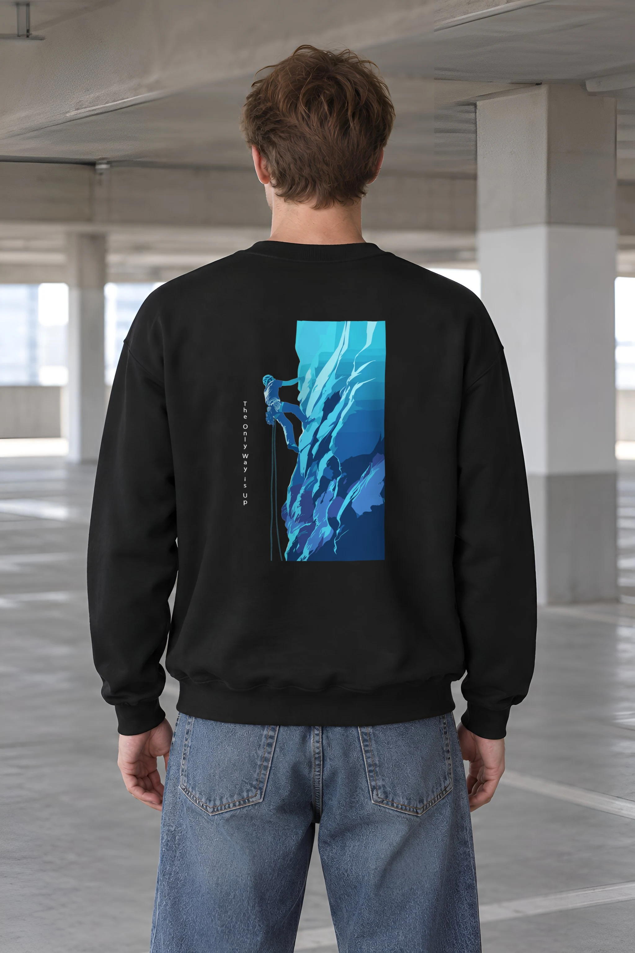 "Cliff Ascent" 1 Crewneck Sweatshirt