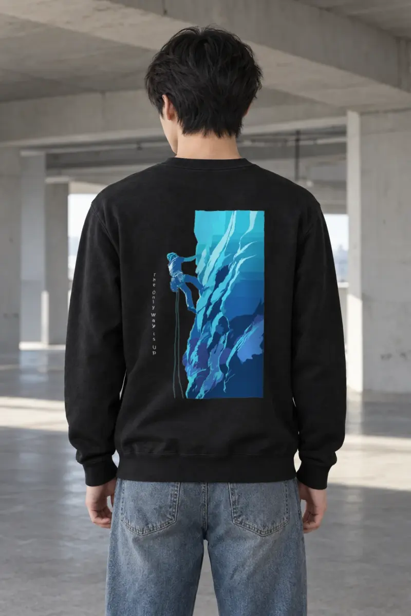 "Cliff Ascent" Heavy Blend Unisex Crewneck Sweatshirt
